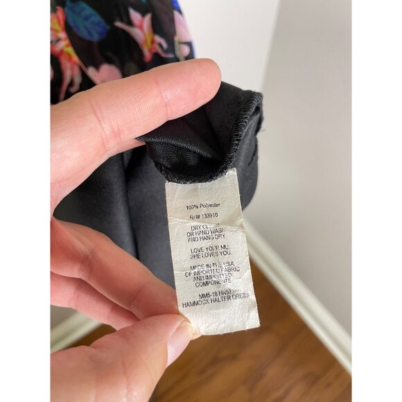 Show Me Your Mumu Hammock Halter Dress Size Medium Honolumu Tropical Floral - Picture 8 of 9